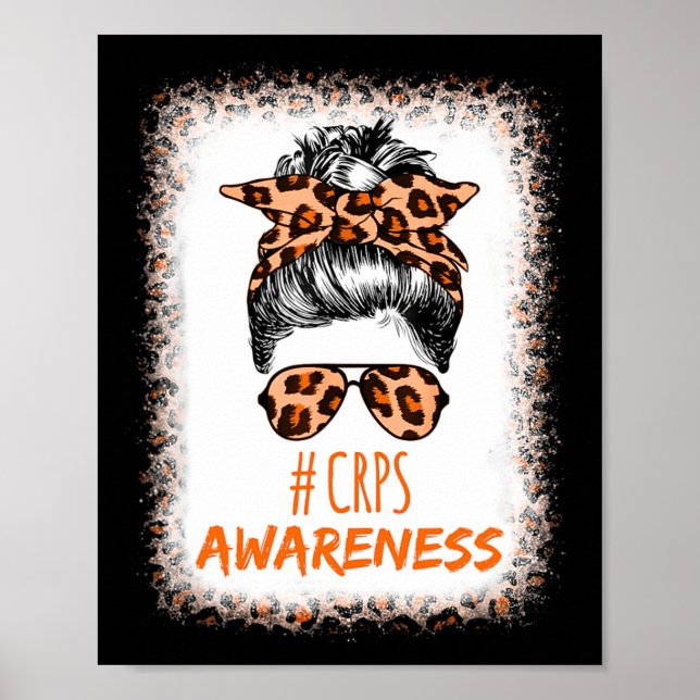 Crps Awareness Month Orange Ribbon  Poster (Front)