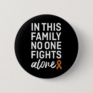 CRPS Awareness Orange Ribbon Family Support Group 6 Cm Round Badge