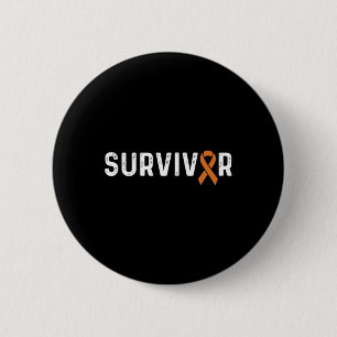 Crps Awareness Orange Ribbon Survivor  6 Cm Round Badge