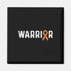 Crps Awareness Orange Ribbon Warrior Magnet