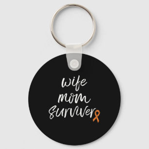 Crps Awareness Orange Ribbon Wife Mum Survivor Key Ring