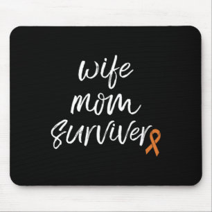 Crps Awareness Orange Ribbon Wife Mum Survivor Mouse Mat