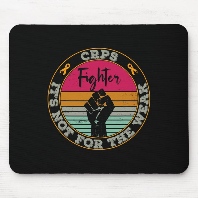 Crps Awareness Retro Fighter Warrior Idea Men Wome Mouse Mat (Front)