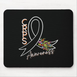 Crps Awareness Ribbon - Front And Back Design Mouse Mat