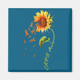 Crps Awareness Sunflower Artwork Magnet