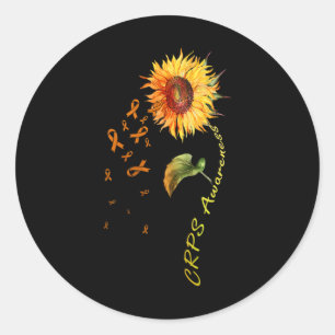 Crps Awareness Sunflower Tees  Classic Round Sticker