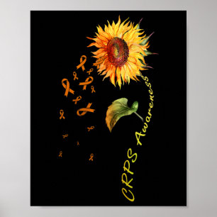Crps Awareness Sunflower Tees Poster