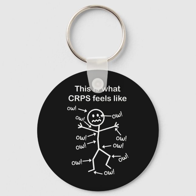 Crps Awareness - This Is What Crps Feels Like  Key Ring (Front)