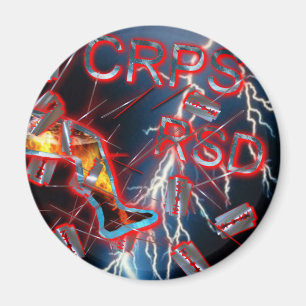 CRPS Blue Lightning Razor Blades & Needles Magnet