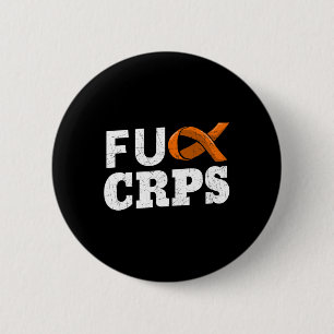 Crps Orange Ribbon Causalgia Reflex Neurovascular 6 Cm Round Badge