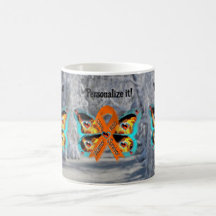 CRPS RSD Warrior Survivor Ribbon Butterfly Fire Coffee Mug