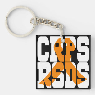 CRPS / RSDS Ribbon Overlay Keychain