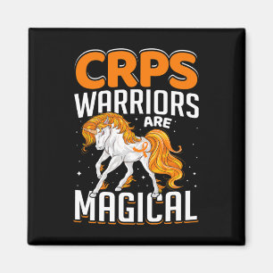 Crps Warrior Are Magical Unicorn Orange Ribbon Awa Magnet