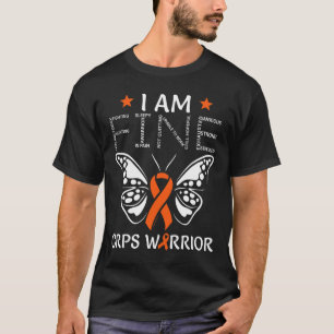 Crps Warrior I Am Fine Orange Ribbon Butterfly Rsd T-Shirt
