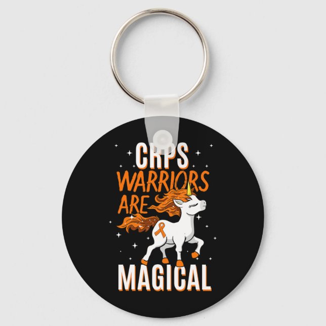 CRPS Warrior Magical Unicorn Orange Ribbon Causalg Key Ring (Front)
