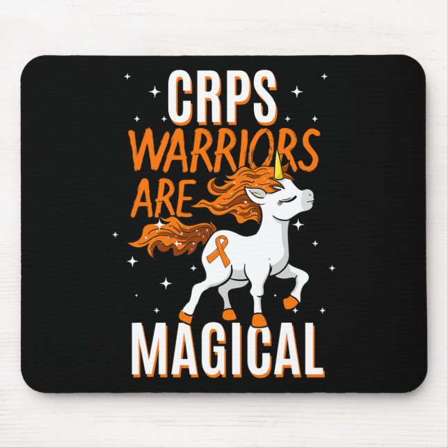 CRPS Warrior Magical Unicorn Orange Ribbon Causalg Mouse Mat (Front)
