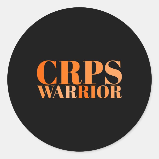 Crps Warrior Rsd Crps Awareness  Classic Round Sticker (Front)