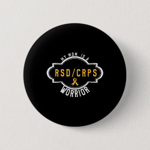 Crpsrsd Awareness Orange Ribbon Tee Gift For Mum  6 Cm Round Badge