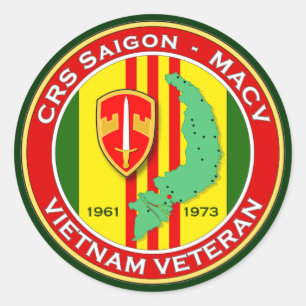 CRS Saigon 2 - ASA Vietnam Classic Round Sticker