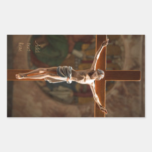 Crucification Rectangular Sticker