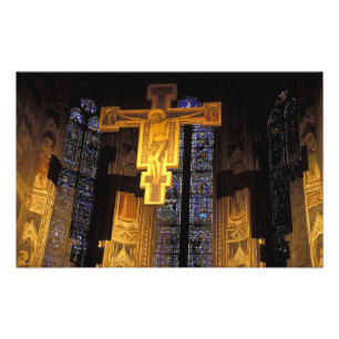 Crucifix above the High altar in the Santa Photo Print
