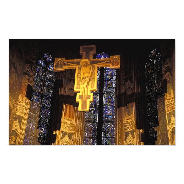 Crucifix above the High altar in the Santa Photo Print (Front)