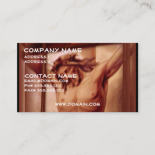 Crucifix Business Card (Front)