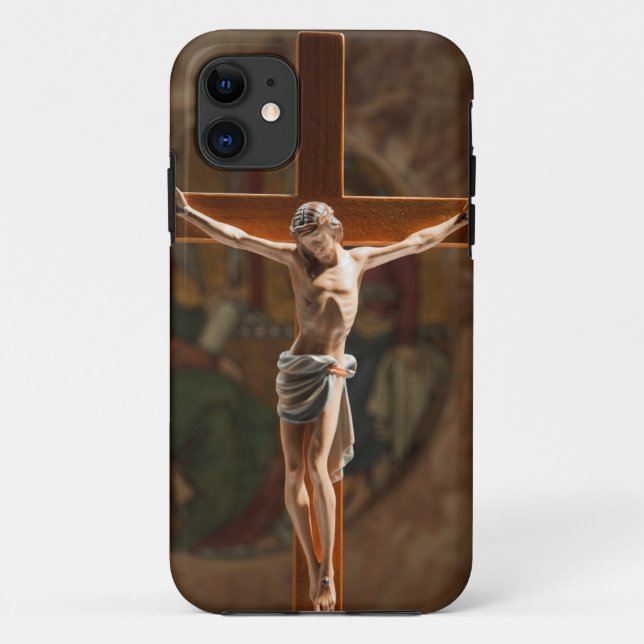 Crucifix Case-Mate iPhone Case (Back)