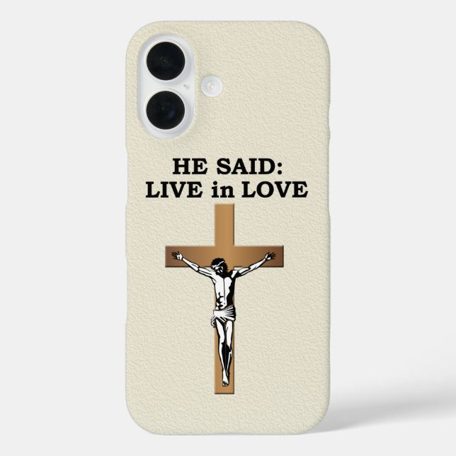 Crucifix Case-Mate iPhone Case (Back)