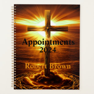 Crucifix Cross Golden Sunrise  Planner