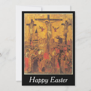 crucifix easter holiday card