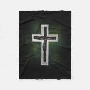 Crucifix Fleece Blanket