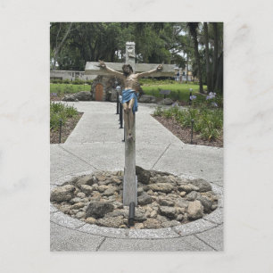 Crucifix Memorial St. Augustine Florida Postcard