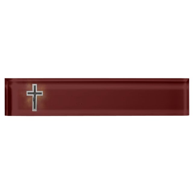 Crucifix Nameplate (Front)