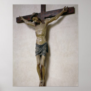 Crucifix (polychrome wood) poster