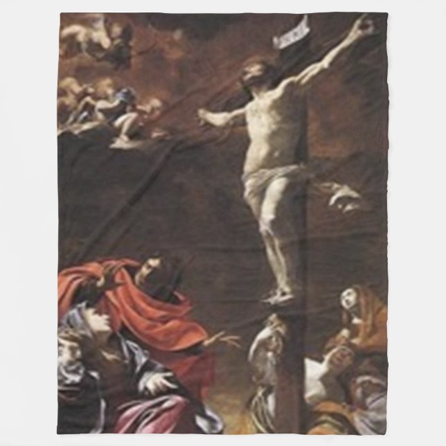 CRUCIFIXATION of JSUS Fleece Blanket (Front)