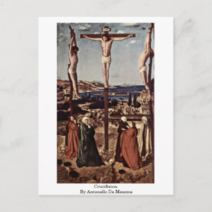 Crucifixion By Antonello Da Messina Postcard