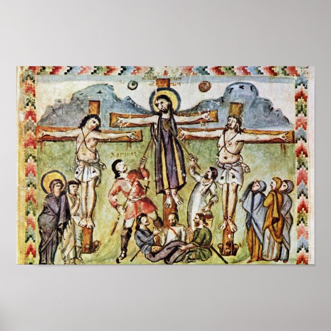 Crucifixion By Meister Des Rabula-Evangeliums (Bes Poster (Front)
