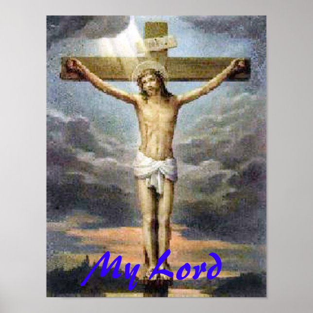 Crucifixion Jesus Religious Print (Front)