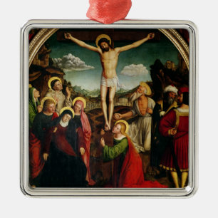 Crucifixion Metal Tree Decoration