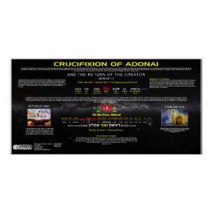 Crucifixion of Adonai Poster