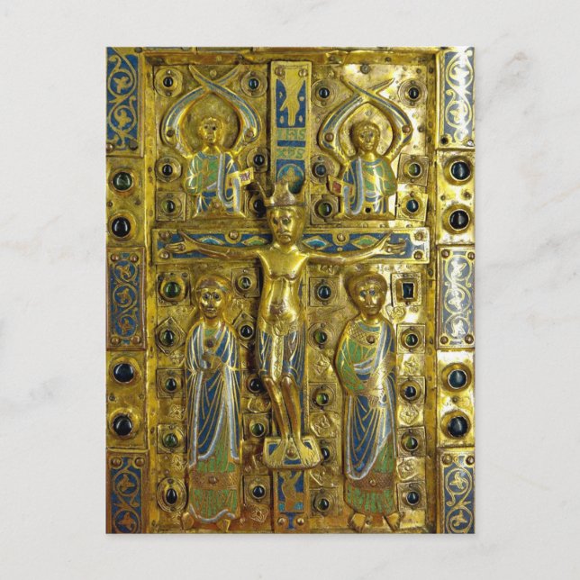 Crucifixion of Christ, Limoges, 13th century Postcard (Front)