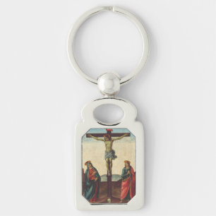 Crucifixion of Jesus by Cosimo Rosselli Key Ring