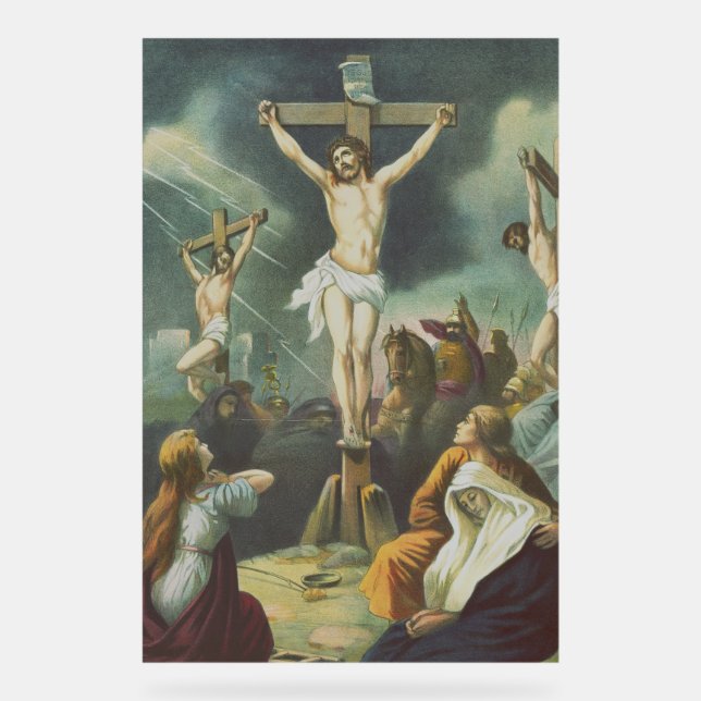 Crucifixion of Jesus Christ Acrylic Sign (Front)