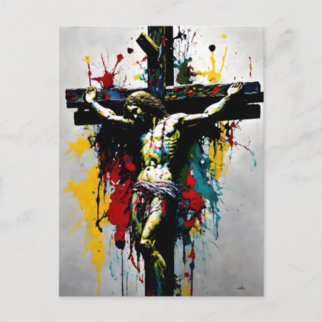 Crucifixion of Jesus Christ  Postcard (Front)