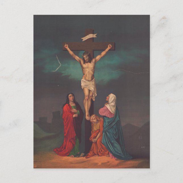 Crucifixion of Jesus Christ Postcard (Front)