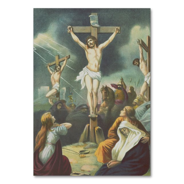 Crucifixion of Jesus Christ Table Number (Front)