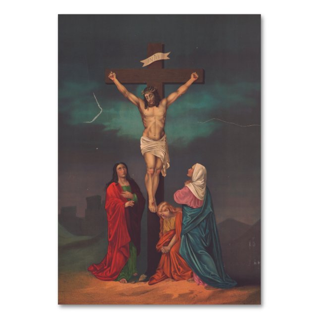 Crucifixion of Jesus Christ Table Number (Front)