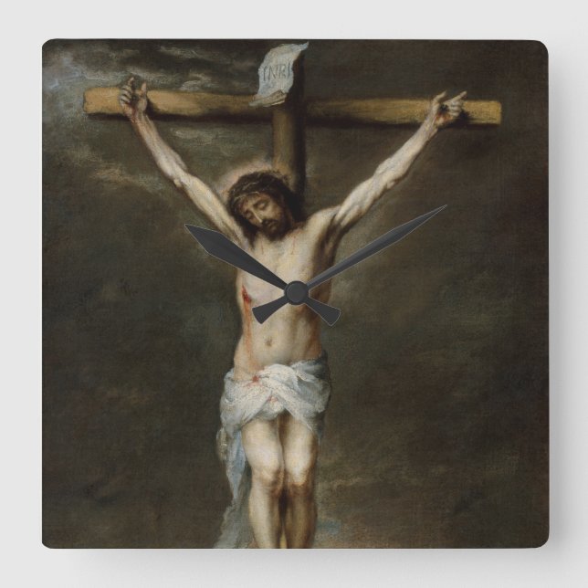 Crucifixion of Jesus Wall Clock (Front)