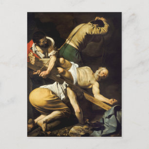 Crucifixion of Saint Peter - Caravaggio Postcard